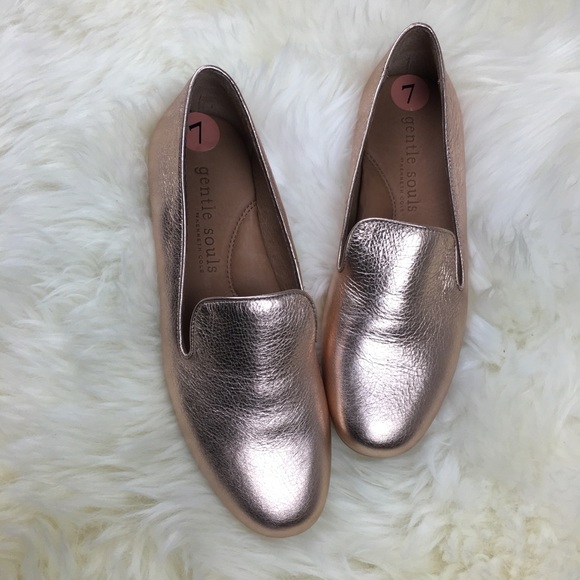 Kenneth Cole Shoes - Gentle Souls by Kenneth Cole Rose Gold Loafers 7